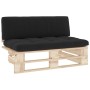 Central pallet sofa for garden made of impregnated pine wood by , Modular outdoor sofas - Ref: Foro24-3066536, Price: 111,01 ...