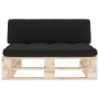 Central pallet sofa for garden made of impregnated pine wood by , Modular outdoor sofas - Ref: Foro24-3066536, Price: 111,01 ...