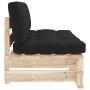 Central pallet sofa for garden made of impregnated pine wood by , Modular outdoor sofas - Ref: Foro24-3066536, Price: 111,01 ...