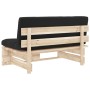 Central pallet sofa for garden made of impregnated pine wood by , Modular outdoor sofas - Ref: Foro24-3066536, Price: 111,01 ...