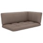 2-seater pallet sofa with white impregnated pine wood cushions by , Garden sets - Ref: Foro24-3066645, Price: 269,99 €, Disco...