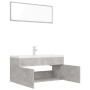 Juego de muebles de baño madera de ingeniería gris hormigón de , Muebles de baño - Ref: Foro24-3071346, Precio: 326,23 €, Des...