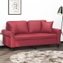 2-seater sofa with red synthetic leather cushions 140 cm by , Sofas - Ref: Foro24-3200933, Price: 257,80 €, Discount: %