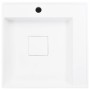 Lavabo 50x50x12,3 cm resina mineral/mármol blanco de vidaXL, Lavabos - Ref: Foro24-144071, Precio: 154,01 €, Descuento: %