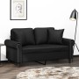 2-seater sofa with black synthetic leather cushions 120 cm by , Sofas - Ref: Foro24-3200925, Price: 255,72 €, Discount: %