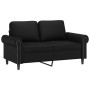 2-Sitzer-Sofa mit schwarzen Kunstlederkissen 120 cm von , Sofas - Ref: Foro24-3200925, Preis: 255,72 €, Rabatt: %