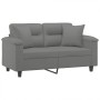 2-seater sofa with dark gray microfiber fabric cushions, 120 cm by , Sofas - Ref: Foro24-3200967, Price: 280,32 €, Discount: %