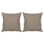 2-seater sofa with taupe gray microfiber fabric cushions 120 cm by , Sofas - Ref: Foro24-3200965, Price: 251,76 €, Discount: %