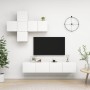 7-piece TV stand set made of white engineered wood by , TV Furniture - Ref: Foro24-3078707, Price: 198,99 €, Discount: %