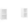 TV furniture 2 units engineered wood white 72x35x36.5 cm by , TV Furniture - Ref: Foro24-3079898, Price: 68,29 €, Discount: %