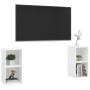 TV furniture 2 units engineered wood white 72x35x36.5 cm by , TV Furniture - Ref: Foro24-3079898, Price: 68,29 €, Discount: %