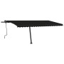 Manual retractable awning with LED light anthracite gray 500x350 cm by , Awnings - Ref: Foro24-3069864, Price: 638,25 €, Disc...