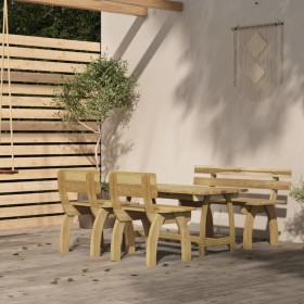 Garden dining set, 4 pieces, impregnated pine wood by , Garden sets - Ref: Foro24-3096603, Price: 531,20 €, Discount: %