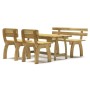 Garden dining set, 4 pieces, impregnated pine wood by , Garden sets - Ref: Foro24-3096603, Price: 490,99 €, Discount: %