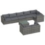 Set de muebles de jardín 9 pzas y cojines ratán sintético gris de , Conjuntos de jardín - Ref: Foro24-3102493, Precio: 1,00 €...