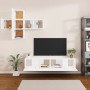 TV furniture set, 7 pieces, white plywood. by , TV Furniture - Ref: Foro24-3114502, Price: 196,99 €, Discount: %