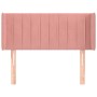 Pink velvet headboard 83x16x78/88 cm by , Headboards and footboards - Ref: Foro24-3119041, Price: 43,83 €, Discount: %