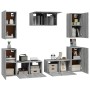 TV furniture set 7 pieces Sonoma gray plywood by , TV Furniture - Ref: Foro24-3120255, Price: 224,99 €, Discount: %