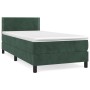 Cama box spring con colchón terciopelo verde oscuro 90x190 cm de , Camas y somieres - Ref: Foro24-3141218, Precio: 317,01 €, ...