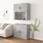 Tall plywood gray concrete sideboard by , Sideboards - Ref: Foro24-3185355, Price: 160,99 €, Discount: %