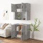 Tall plywood gray concrete sideboard by , Sideboards - Ref: Foro24-3185355, Price: 160,99 €, Discount: %