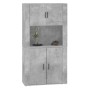 Aparador alto madera contrachapada gris hormigón de , Aparadores - Ref: Foro24-3185355, Precio: 167,46 €, Descuento: %