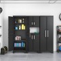 Keter Tall Detroit Black Storage Cabinet by , Lockers and storage cabinets - Ref: Foro24-440917, Price: 187,71 €, Discount: %