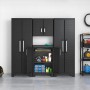 Keter Tall Detroit Black Storage Cabinet by , Lockers and storage cabinets - Ref: Foro24-440917, Price: 187,71 €, Discount: %