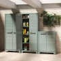 Keter Garden Storage Cabinet with Planet Gray Jade Shelves by , Lockers and storage cabinets - Ref: Foro24-445039, Price: 206...