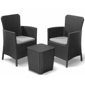 Keter Miami 5-piece balcony furniture set graphite 223815 by , Garden sets - Ref: Foro24-422798, Price: 210,96 €, Discount: %