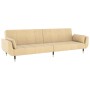 2-Sitzer-Schlafsofa mit zwei cremefarbenen Samtkissen von , Sofas - Ref: Foro24-337591, Preis: 289,47 €, Rabatt: %