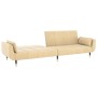 2-Sitzer-Schlafsofa mit zwei cremefarbenen Samtkissen von , Sofas - Ref: Foro24-337591, Preis: 289,47 €, Rabatt: %