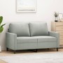 Light gray velvet 2-seater sofa, 120 cm by , Sofas - Ref: Foro24-359189, Price: 229,99 €, Discount: %