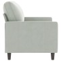 Light gray velvet 2-seater sofa, 120 cm by , Sofas - Ref: Foro24-359189, Price: 229,99 €, Discount: %