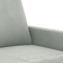 Light gray velvet 2-seater sofa, 120 cm by , Sofas - Ref: Foro24-359189, Price: 229,99 €, Discount: %