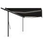 Toldo manual retráctil con LED gris antracita 5x3,5 m de , Toldos - Ref: Foro24-3070264, Precio: 719,08 €, Descuento: %