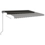 Toldo manual retráctil con LED gris antracita 5x3,5 m de , Toldos - Ref: Foro24-3070264, Precio: 719,08 €, Descuento: %