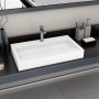 Sink 80x46x11 cm mineral resin/white marble by vidaXL, Sinks - Ref: Foro24-144065, Price: 163,02 €, Discount: %