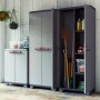 Keter Multi-purpose Stilo Storage Cabinet in gray and black 173 cm by , Lockers and storage cabinets - Ref: Foro24-434770, Pr...