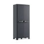 Keter Storage Cabinet with Shelves Moby graphite gray 182 cm by , Lockers and storage cabinets - Ref: Foro24-434766, Price: 2...