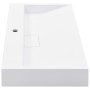 Sink 80x46x11 cm mineral resin/white marble by vidaXL, Sinks - Ref: Foro24-144065, Price: 163,02 €, Discount: %