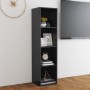 TV stand made of glossy gray plywood, 142.5x35x36.5 cm by , TV Furniture - Ref: Foro24-805551, Price: 39,88 €, Discount: %