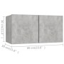 6 Stück Holzwerkstoff Wohnzimmermöbel Set Beton Grau von , TV-Möbel - Ref: Foro24-3079140, Preis: 163,27 €, Rabatt: %