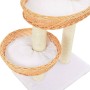 Rascador para gatos con poste de sisal madera natural de sauce de vidaXL, Mobiliario para gatos - Ref: Foro24-170727, Precio:...