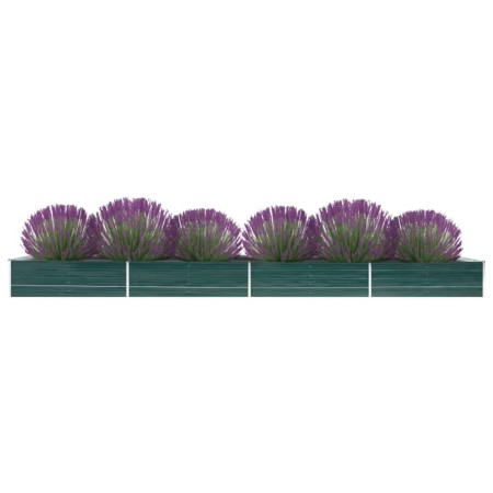 Green galvanized steel flowerbed 600x80x45 cm by , Pots and planters - Ref: Foro24-47073, Price: 127,79 €, Discount: %