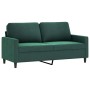 Sofagarnitur mit 2 Stück dunkelgrünen Samtkissen von , Sofas - Ref: Foro24-3201498, Preis: 457,37 €, Rabatt: %