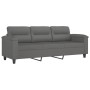 Sofagarnitur mit Kissen, 4-teilig, dunkelgrauer Mikrofaserstoff von , Sofas - Ref: Foro24-3202298, Preis: 788,34 €, Rabatt: %