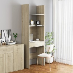 Plywood oak Sonoma color bookshelf 60x35x180 cm by , Bookcases and shelves - Ref: Foro24-803428, Price: 74,99 €, Discount: %