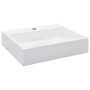 Lavabo 50x38x13 cm resina mineral/mármol blanco de vidaXL, Lavabos - Ref: Foro24-144063, Precio: 106,27 €, Descuento: %