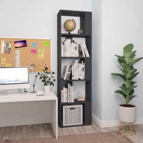 Gray plywood shelf/divider 45x24x159 cm by , Bookcases and shelves - Ref: Foro24-800110, Price: 57,61 €, Discount: %